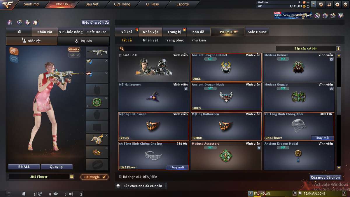 shop acc cf uy tin gia re